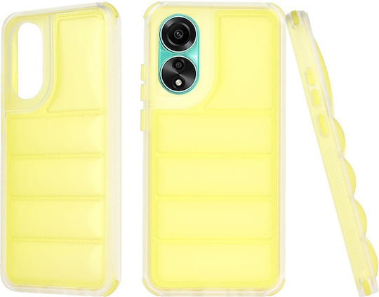 Back Cover Plastic/Silicon Galben Oppo A78 4G