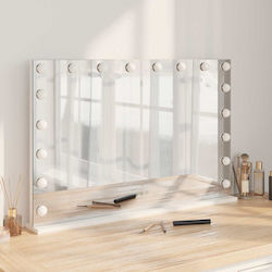 vidaXL Tabletop Makeup Mirror with Light