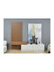Dhome Flurmöbel & Aufbewahrung Light Walnut Länge 130 Breite 30 Höhe 50cm