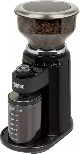 Webber Electric Coffee Grinder 180W with Grain Capacity 300g and 25 Grind Levels