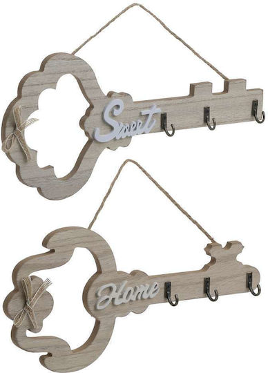 Inart Wall Key Holder 30x1x14cm