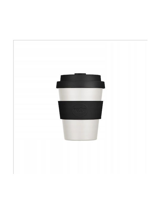 Ecoffee Cup Κούπα Πλαστική με Καπάκι Μαύρη 240ml