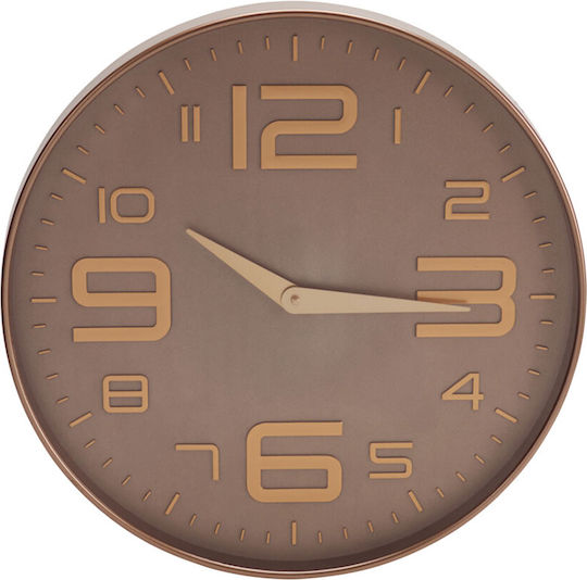 Plastic Beige Wall Clock Ø50cm