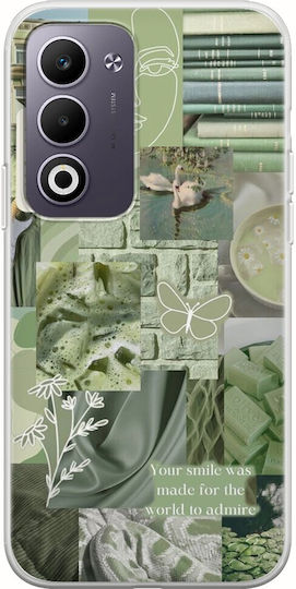 Aesthetic Green Oppo A5 4G 5G Flexible TPU Transparent Silicone