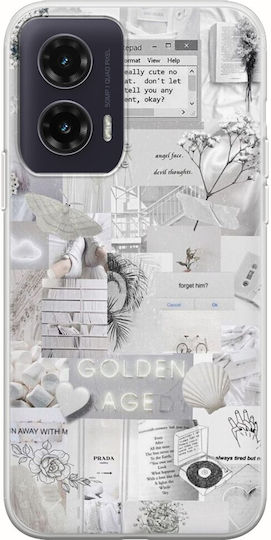 Aesthetic White Motorola Moto G35 5G Flexible TPU Transparent Silicone