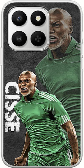 Football Legends Djibril Cisse Honor 400 Smart 5g Гъвкава TPU Прозрачна Силиконова