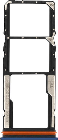 Clappio Sim-Kartenhalter Redmi 15C 4G Dual Nano Sim Slot + Micro SD-Karten Blau