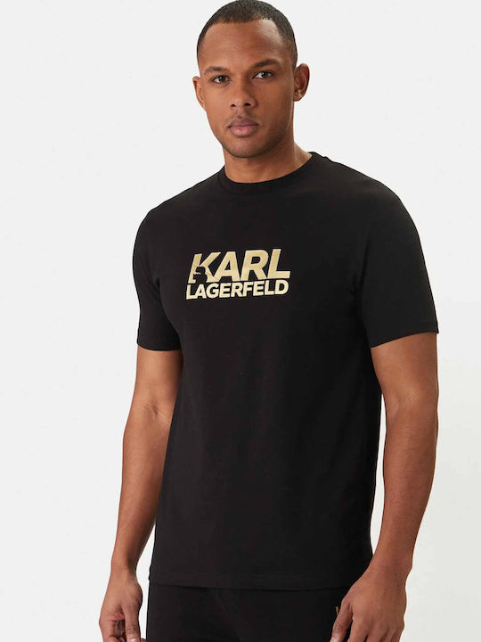 Karl Lagerfeld Тениска Черно Злато