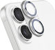 Avizar Camera Lens Protector Iphone 17 Aluminum Unibody Frame Silver