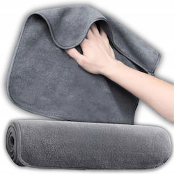 Lavetă Din Microfibră De Curățenie Uscare Lustruire 400gsm Gri 30x30cm