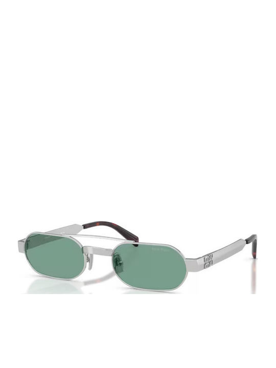 Miu Miu Unisex Sunglasses with Silver Metallic ...