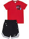 Kinderbekleidungssets mit Sommer Shorts 2 Stück Rot