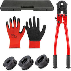 Zangen Set Für Hydraulische Crimpzangen Für Pex Al Pert Rohre Und Tubes Zola 28 Mm Öffnung Konische Matrizen Th 16 20 26 Mm Kompatibel U V M Th Matrizen Schutzhandschuhe Aufbewahrungsbox