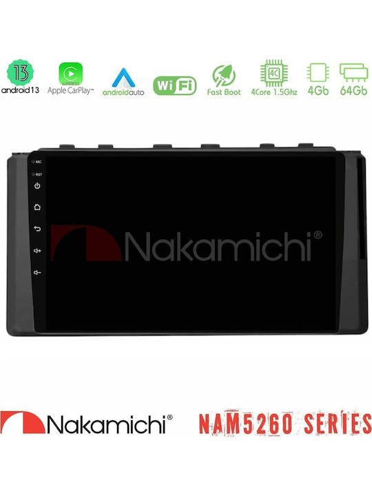 Nakamichi Car Audio System for Subaru BRZ Bluetooth USB WiFi GPS Apple CarPlay Android Auto with 9" Touch Screen
