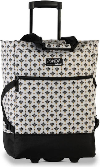Căruț de Piață Textil Bej 50x36x20cm