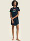 Henderson Henderson Sommer Damen Nachthemd Blau