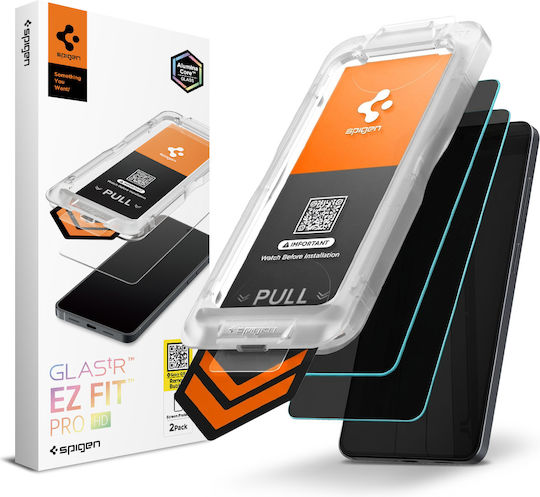 Spigen Glass.tr Ez Fit Pro HD Privacy Tempered Glass 2 Pieces Black (Galaxy S26+)