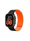 Watchband Hoco Wa39 Flex Series 44 45 46 49mm Silicon Strap Apple Watch Series 1 2 3 4 5 6 7 8 9 Se Ultra1 Ultra2 Μαύρο Πορτοκαλί