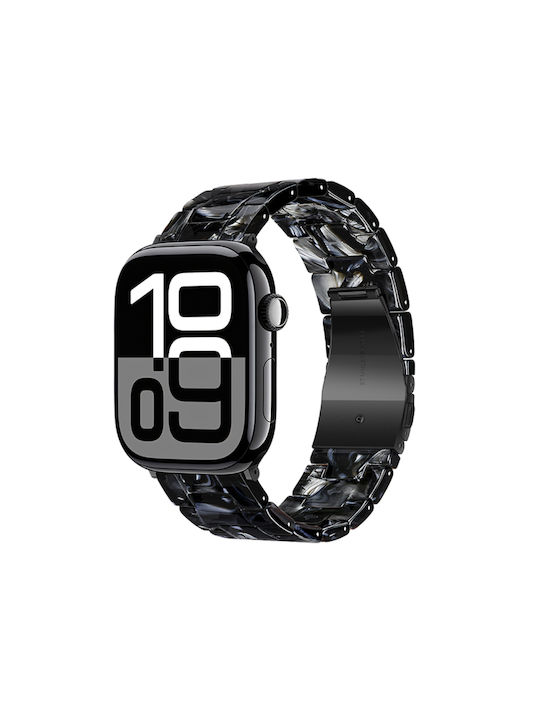 Watchband Hoco Wa36 Elegant Series 44 45 46 49mm Πλαστικό Μπρασελέ Apple Watch Series 1 2 3 4 5 6 7 8 9 Se Ultra1 Ultra2 Μαύρο