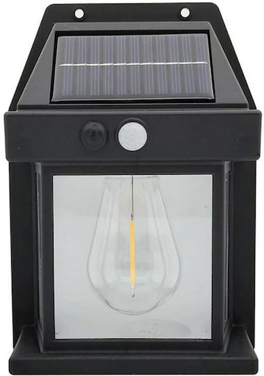 Lampa Lampa Solară Alb Cald cu Senzor de Mișcare și Fotocelul IP65 17x12x5.8cm