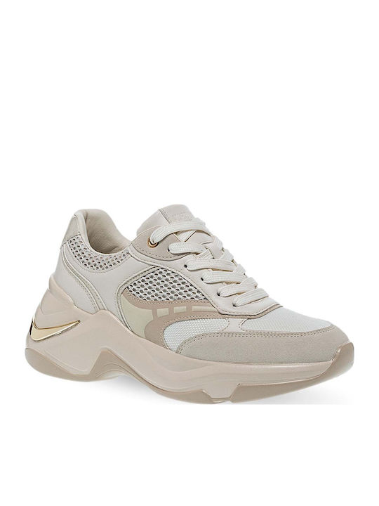 Women's Chunky Beige Sneakers