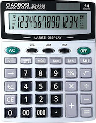 Avizar 14-digit Dual Power Supply Electronic Desk Calculator Grey Avizar 14-digit Dual Power Supply Electronic Desk Calculator Grey