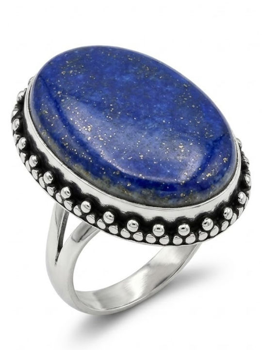 Women's Ring with Diamond & Amethyst Silver