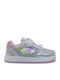 Παιδικά Sneakers με Φωτάκια Ασημί