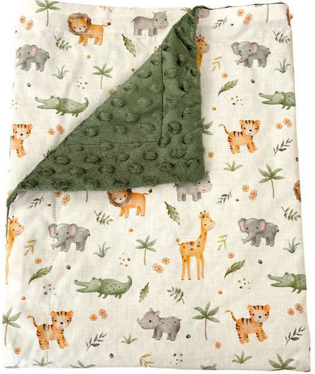 Tiny Toes Babydecken Wickeltücher für Kinderzimmer Safari 70x100cm