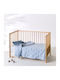 Kentia Nursery Swaddling Blanket Light Blue 70x100cm