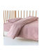 Kentia Set Baby Sheets Crib Cotton Whisper 14 Pink 120x170cm