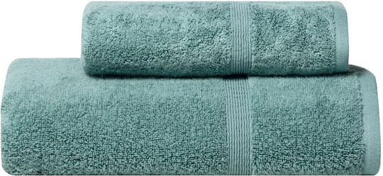 Kentia Кърпа За Лице Blaise 50x90см Тюркоазена Тегло 500гр/м²