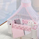 Homeone Baby Bettwäsche-Set Für Krippe Rosa 6 Stück