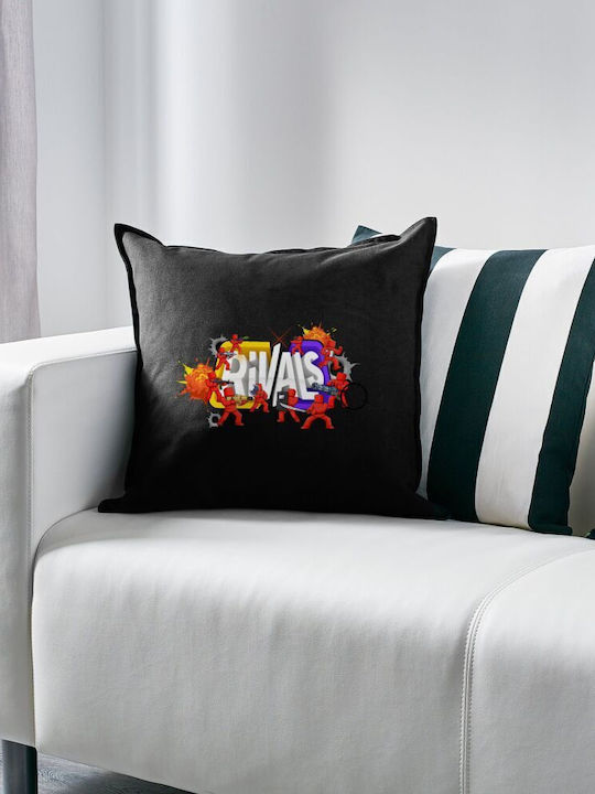 Roblox Rivals Kids Throw Pillow Black 100% Cotton Filled 50x50cm
