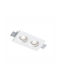 Spot Light Γύψινο Χωνευτό Σποτ με Ντουί GU10 Λευκό