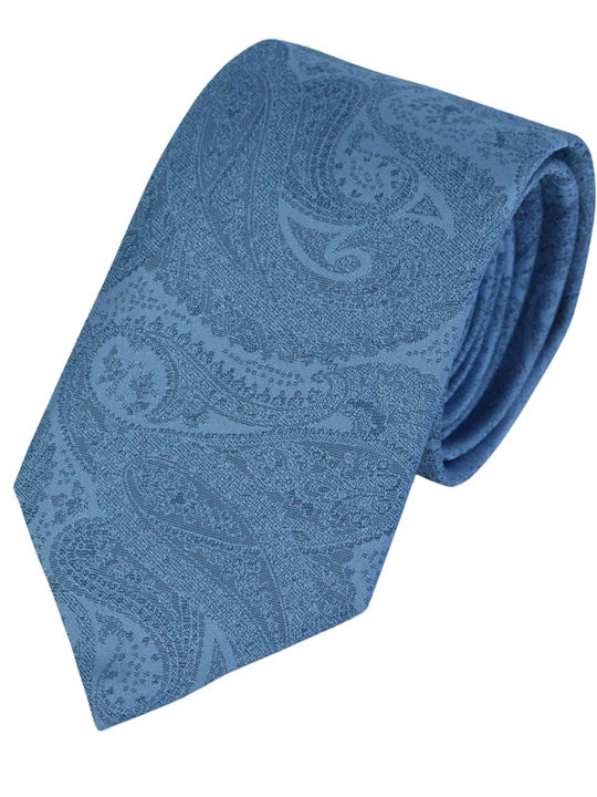 Boss Men's Silk Tie Printed in Blue Colour