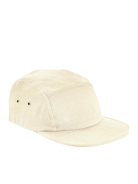 Canvas 5 Panel Cap Beechfield B654 Natural