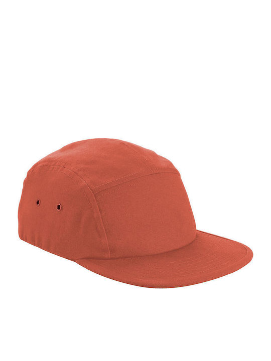 Canvas 5 Panel Cap Beechfield B654 Terracotta
