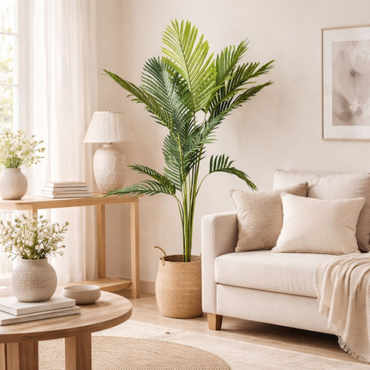 Plantă Artificială Palmier Areca Ghiveci 150cm 87741
