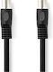 Nedis Audio Cable Din 5 Pin Male To Male 1m Nickel Plated Stable Connection Black