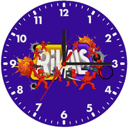 Koupakoupa Kids Wall Clock Roblox Rivals Wooden 20cm