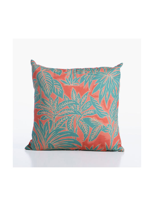 Nef-Nef Homeware Sofa-Kissen Charisma Aus 100% Baumwolle Koralle/Grün 45x45cm