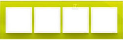 Simon 54 Nature Quadruple Glass Frame Lime Sorbet Drn4/90