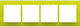 Simon 54 Natur Vierfacher Glasrahmen Lime Sorbet Drn4/90