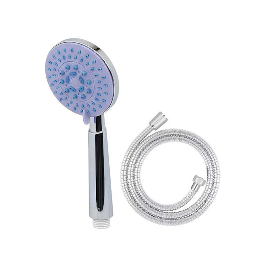 Avizar Multi-jet Shower Head 1.5m Hose Wall Mount Blue