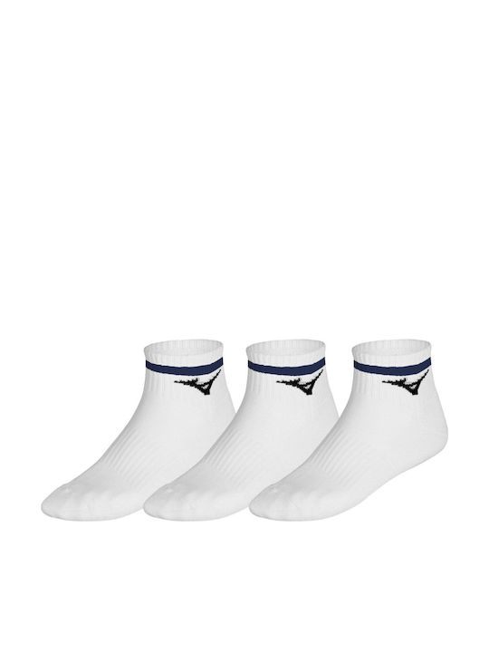 Mizuno Training Mid Спортни Чорапи Бели 3 Чифта