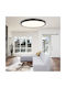 Inlight Deckenleuchte montieren 30cm Grau mit Integrierte LED 42035-D-Grau