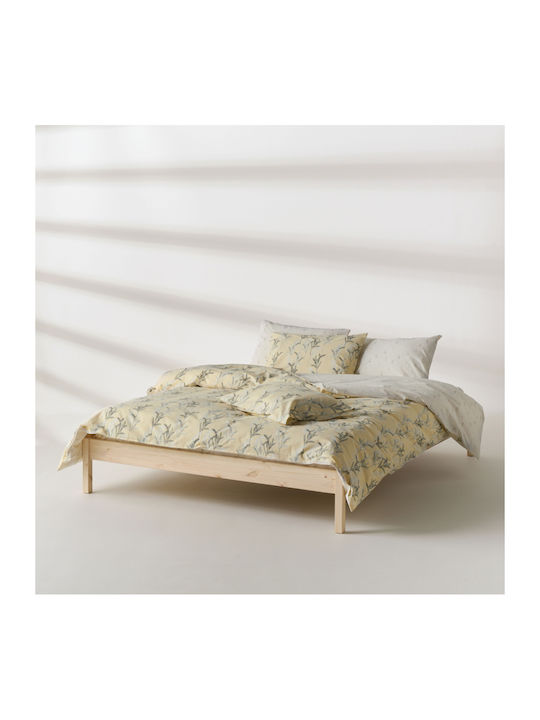 Kentia Luma Σετ Σεντόνια Υπέρδιπλα 240x270εκ. Κίτρινο (4τμχ)