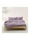 Kentia Celeste Σετ Σεντόνια King Size 280x270εκ. Λιλά (4τμχ)