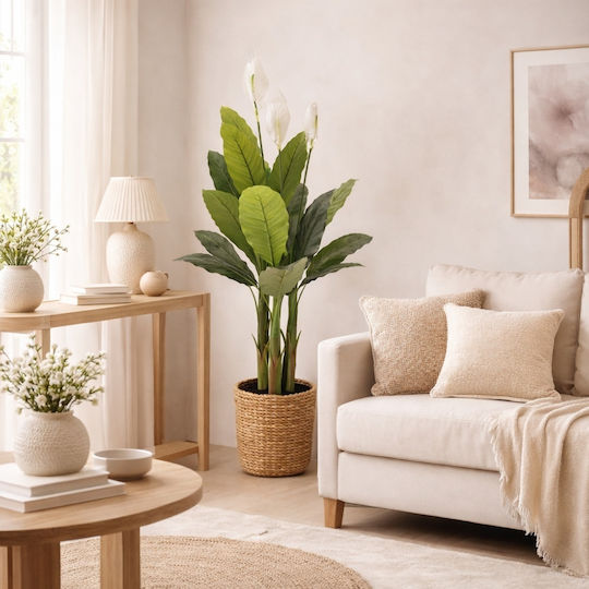 Τεχνητό Φυτό Peace Lily Γλάστρα 110cm 86926